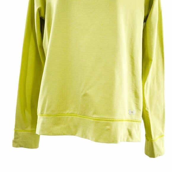 Under Armour Yellow Shoulder Zip Crewneck Pullover - Picture 3 of 5